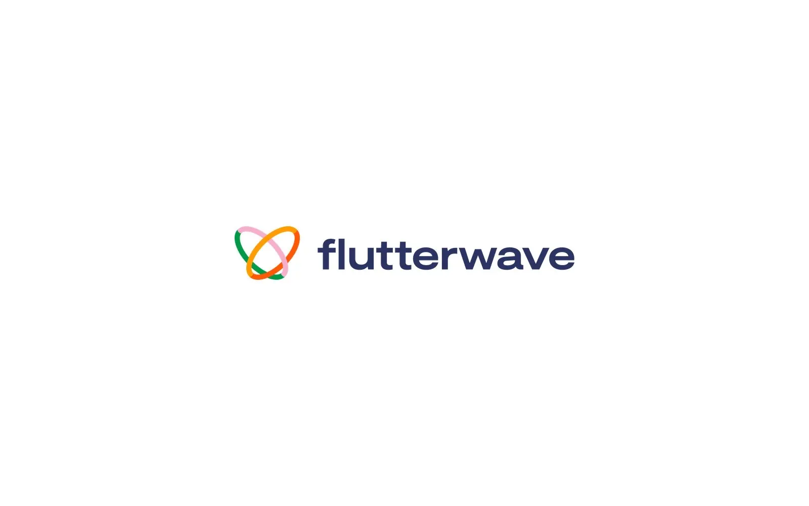 The Flutterwave logo, a multicoloured ring beside the company name, on a white background