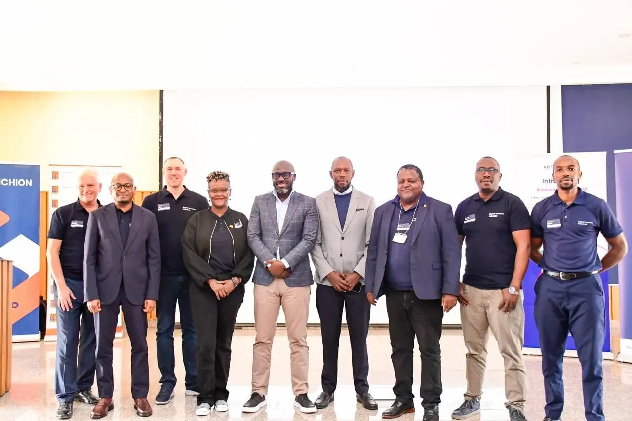 The Kenswitch, TAI Fintech and Stanchion Payments teams at the card scheme launch at Strathmore University