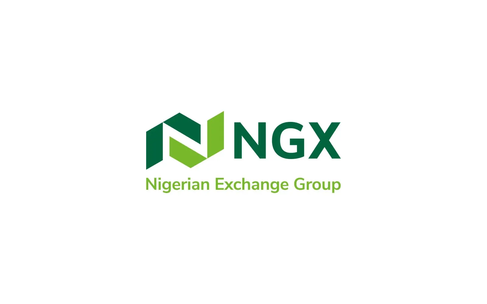 The green Nigerian Exchange Group (NGX) logo centred on a white background
